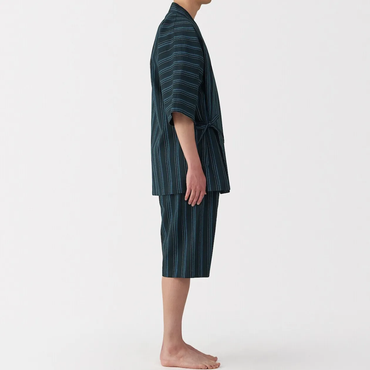 Pyjamas Et Vêtements D'Intérieur|Pyjamas Et Vêtements D'Intérieur^Muji Jinbei en coton Shijira unisexe