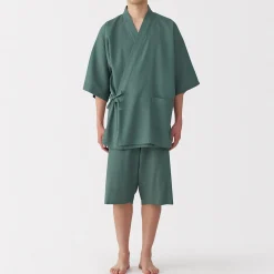 Pyjamas Et Vêtements D'Intérieur|Pyjamas Et Vêtements D'Intérieur^Muji Jinbei en lyocell gaufré unisexe