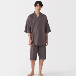 Pyjamas Et Vêtements D'Intérieur|Pyjamas Et Vêtements D'Intérieur^Muji Jinbei en lyocell gaufré unisexe