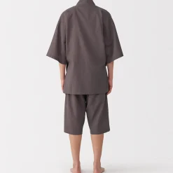 Pyjamas Et Vêtements D'Intérieur|Pyjamas Et Vêtements D'Intérieur^Muji Jinbei en lyocell gaufré unisexe