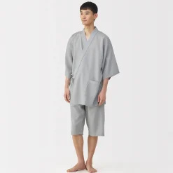 Pyjamas Et Vêtements D'Intérieur^Muji Jinbei en lyocell gaufré unisexe