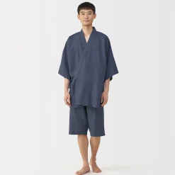 Pyjamas Et Vêtements D'Intérieur^Muji Jinbei en lyocell gaufré unisexe