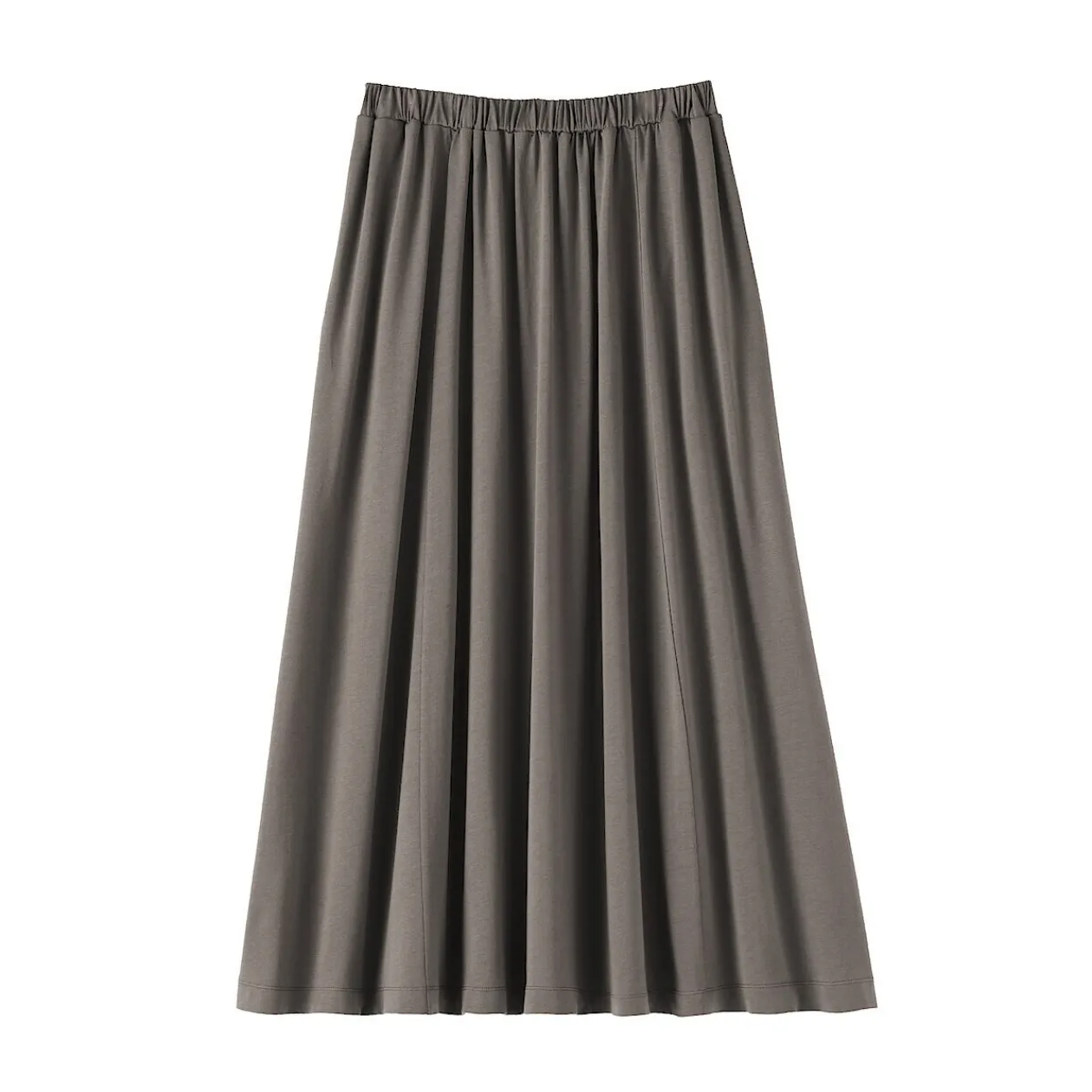 Pantalons, Jupes Et Shorts^Muji Jupe midaxi froncée en jersey de mélange de Lyocell pour femme