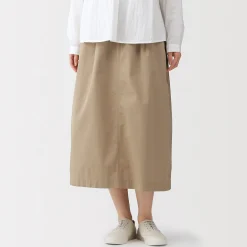 Pantalons, Jupes Et Shorts^Muji Jupe midi à la coupe confortable en coton délavé pour femme