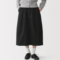 Pantalons, Jupes Et Shorts^Muji Jupe midi à la coupe confortable en coton délavé pour femme