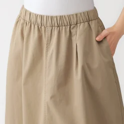 Pantalons, Jupes Et Shorts^Muji Jupe midi à la coupe confortable en coton délavé pour femme
