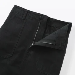 Pantalons, Jupes Et Shorts^Muji Jupe midi coupe droite avec motif de chevrons et en coton pour femme