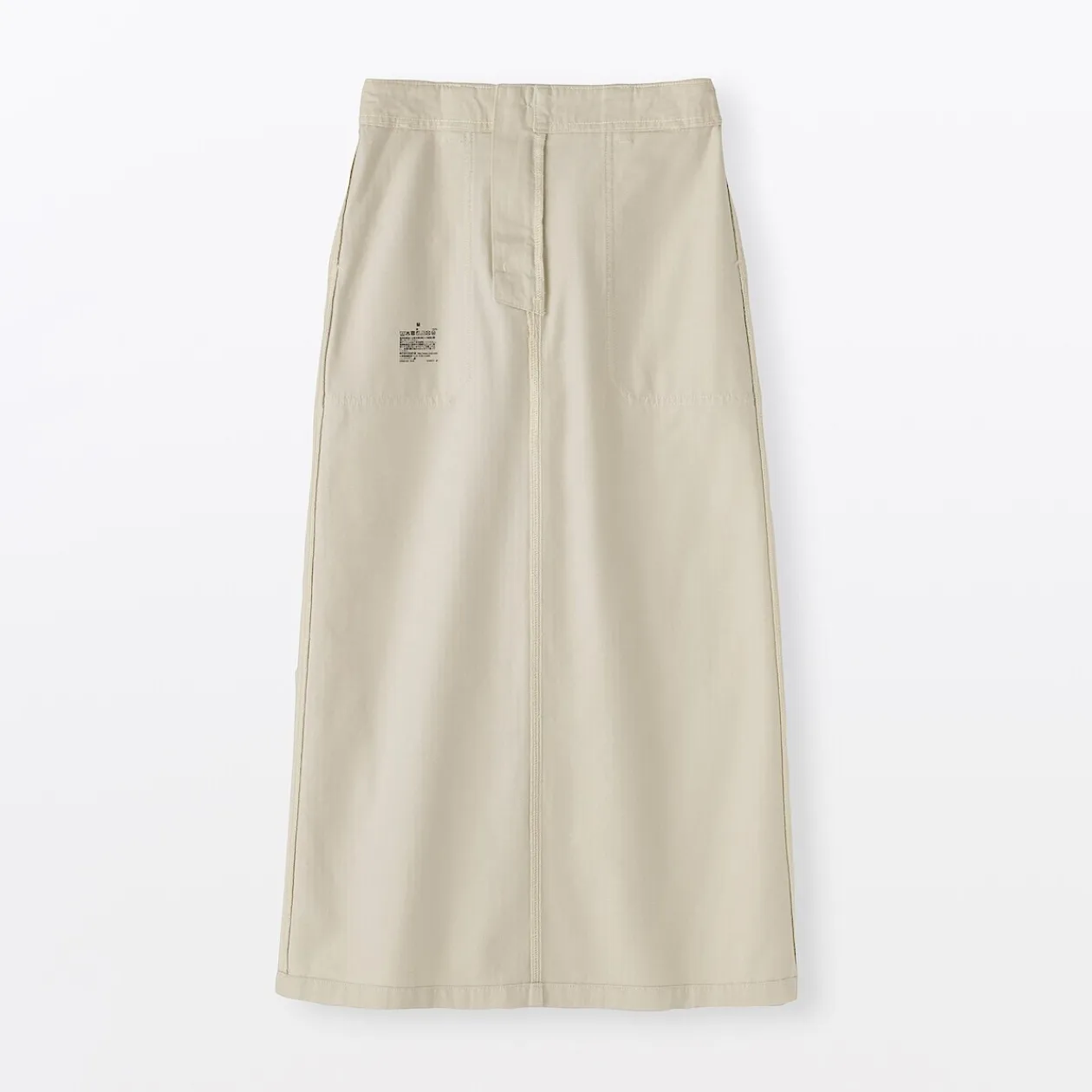 Pantalons, Jupes Et Shorts^Muji Jupe midi coupe droite avec motif de chevrons et en coton pour femme