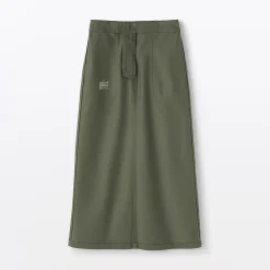 Pantalons, Jupes Et Shorts^Muji Jupe midi coupe droite avec motif de chevrons et en coton pour femme