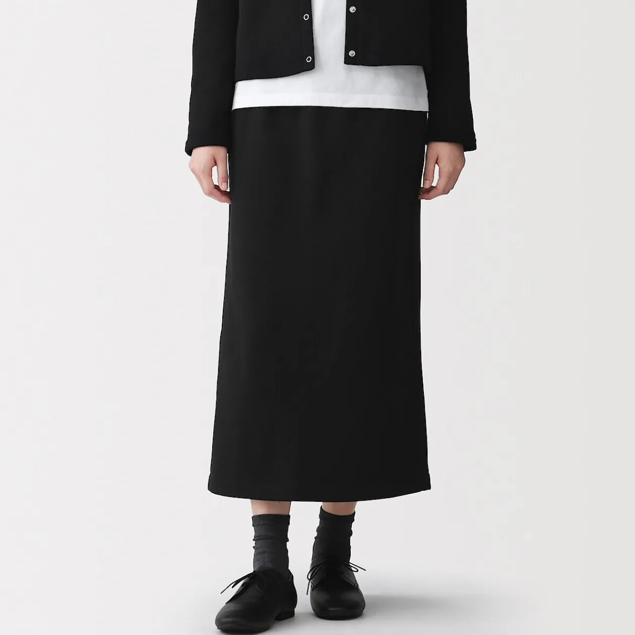 Pantalons, Jupes Et Shorts^Muji Jupe midi en sweat léger et coton mélangé pour femme