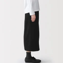 Pantalons, Jupes Et Shorts^Muji Jupe midi en sweat léger et coton mélangé pour femme