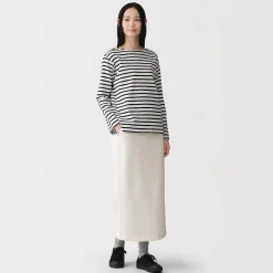 Pantalons, Jupes Et Shorts^Muji Jupe midi en sweat léger et coton mélangé pour femme