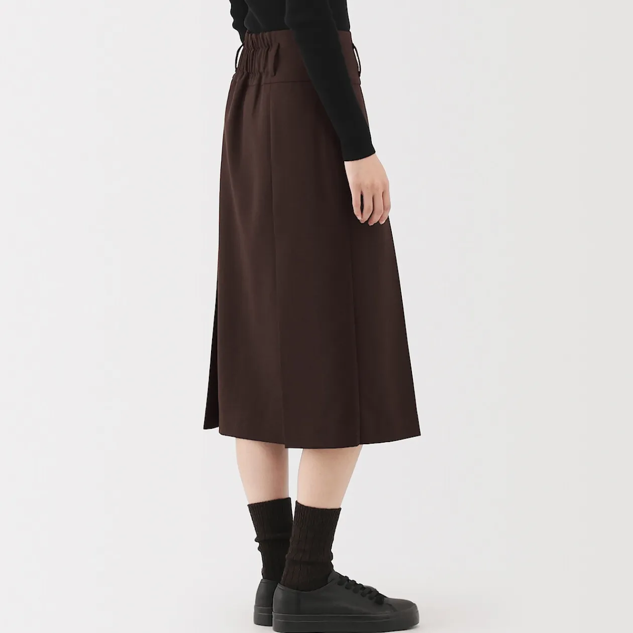 Pantalons, Jupes Et Shorts^Muji Jupe midi plissée en sergé de polyester pour femme