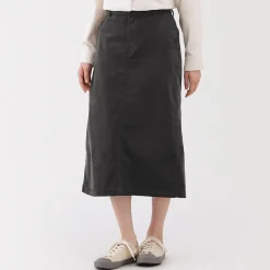 Pantalons, Jupes Et Shorts^Muji Jupe midi taille haute en velours côtelé extensible pour femme