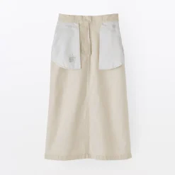 Pantalons, Jupes Et Shorts^Muji Jupe midi taille haute en velours côtelé extensible pour femme