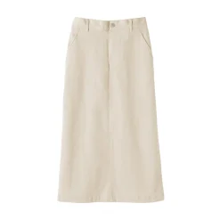 Pantalons, Jupes Et Shorts^Muji Jupe midi taille haute en velours côtelé extensible pour femme