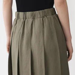 Pantalons, Jupes Et Shorts^Muji Jupe plissée en lin et lyocell pour femme