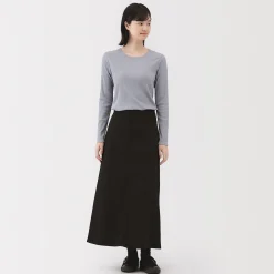 Pantalons, Jupes Et Shorts^Muji Jupe trapèze en chino extensible pour femme