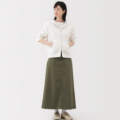 Pantalons, Jupes Et Shorts^Muji Jupe trapèze en chino extensible pour femme