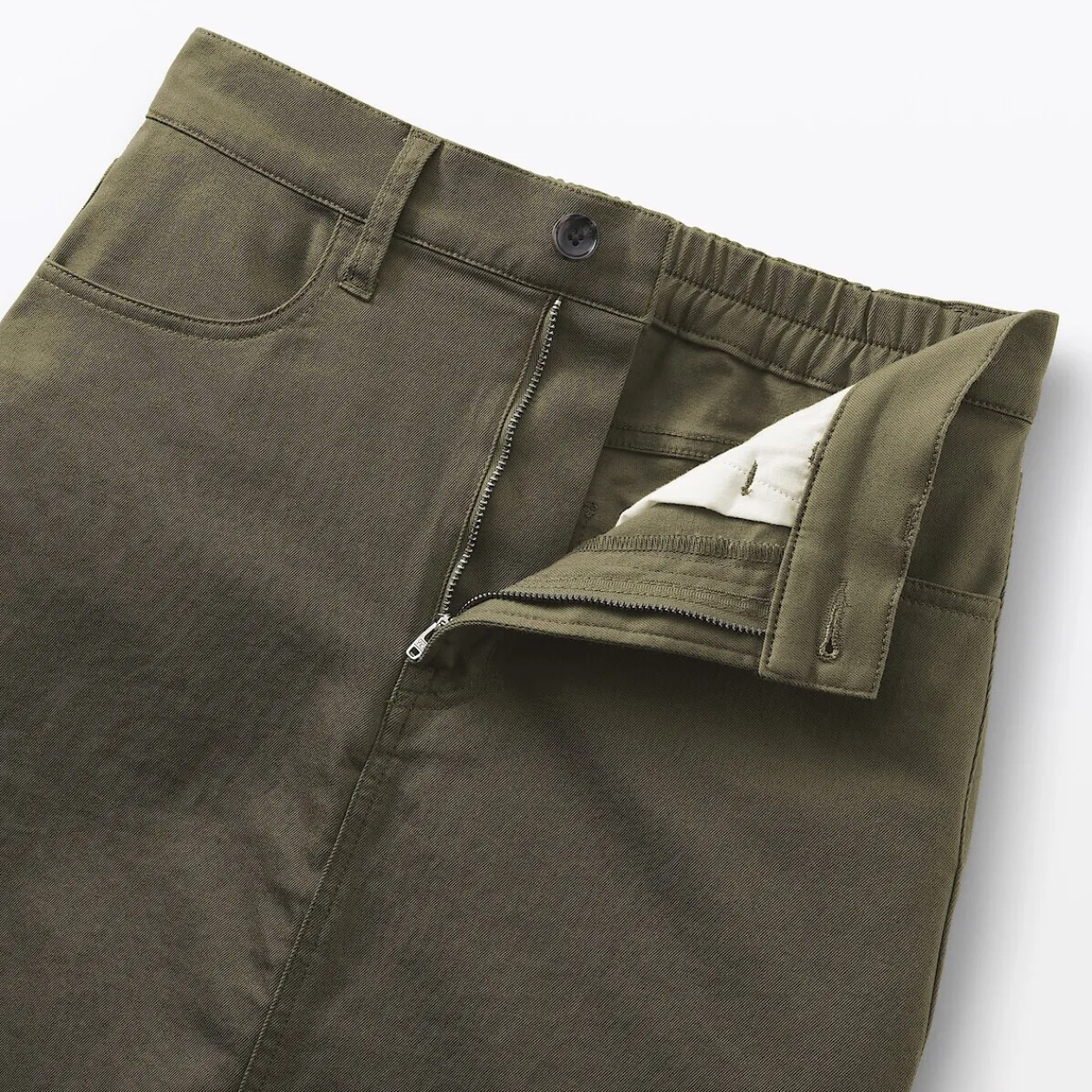 Pantalons, Jupes Et Shorts^Muji Jupe trapèze en chino extensible pour femme