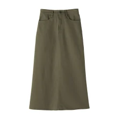 Pantalons, Jupes Et Shorts^Muji Jupe trapèze en chino extensible pour femme