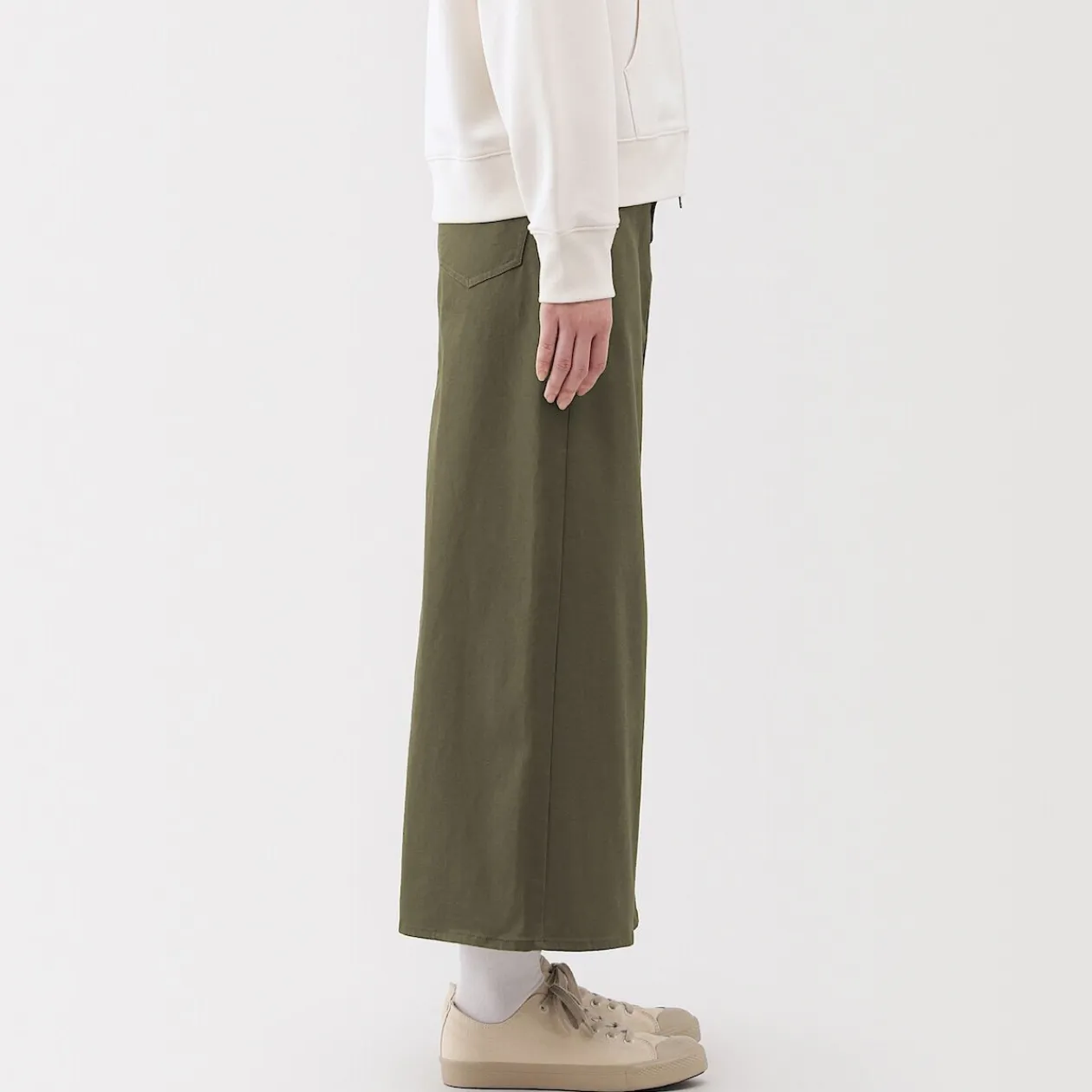Pantalons, Jupes Et Shorts^Muji Jupe trapèze en chino extensible pour femme