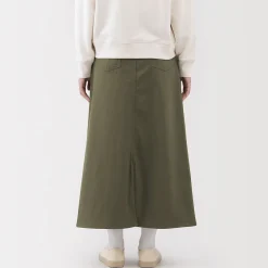 Pantalons, Jupes Et Shorts^Muji Jupe trapèze en chino extensible pour femme
