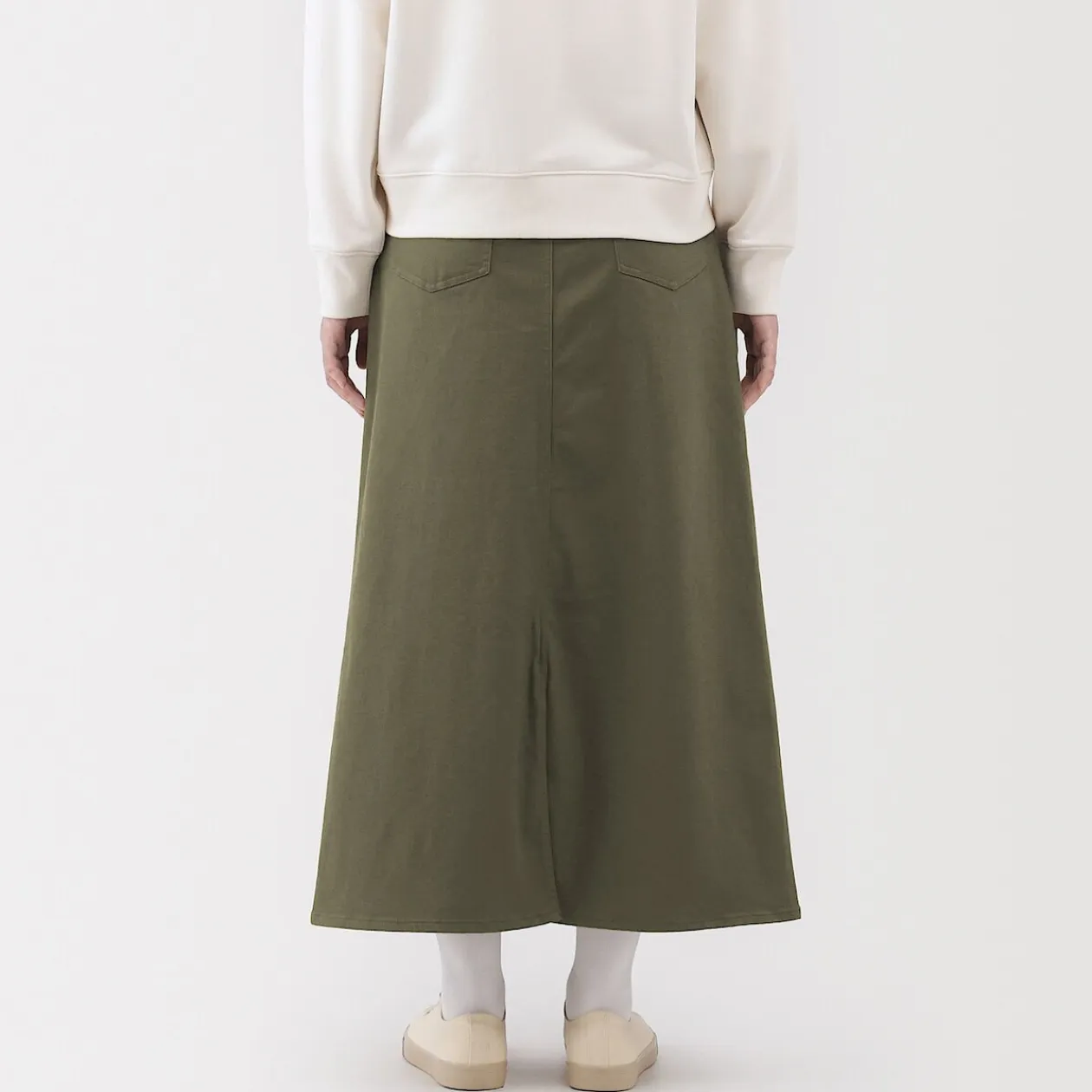 Pantalons, Jupes Et Shorts^Muji Jupe trapèze en chino extensible pour femme