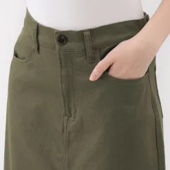 Pantalons, Jupes Et Shorts^Muji Jupe trapèze en chino extensible pour femme