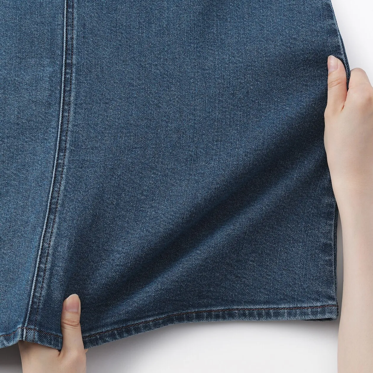 Pantalons, Jupes Et Shorts^Muji Jupe trapèze en denim extensible pour femme