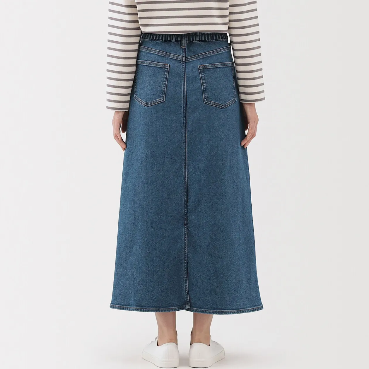 Pantalons, Jupes Et Shorts^Muji Jupe trapèze en denim extensible pour femme
