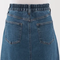 Pantalons, Jupes Et Shorts^Muji Jupe trapèze en denim extensible pour femme