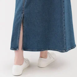 Pantalons, Jupes Et Shorts^Muji Jupe trapèze en denim extensible pour femme