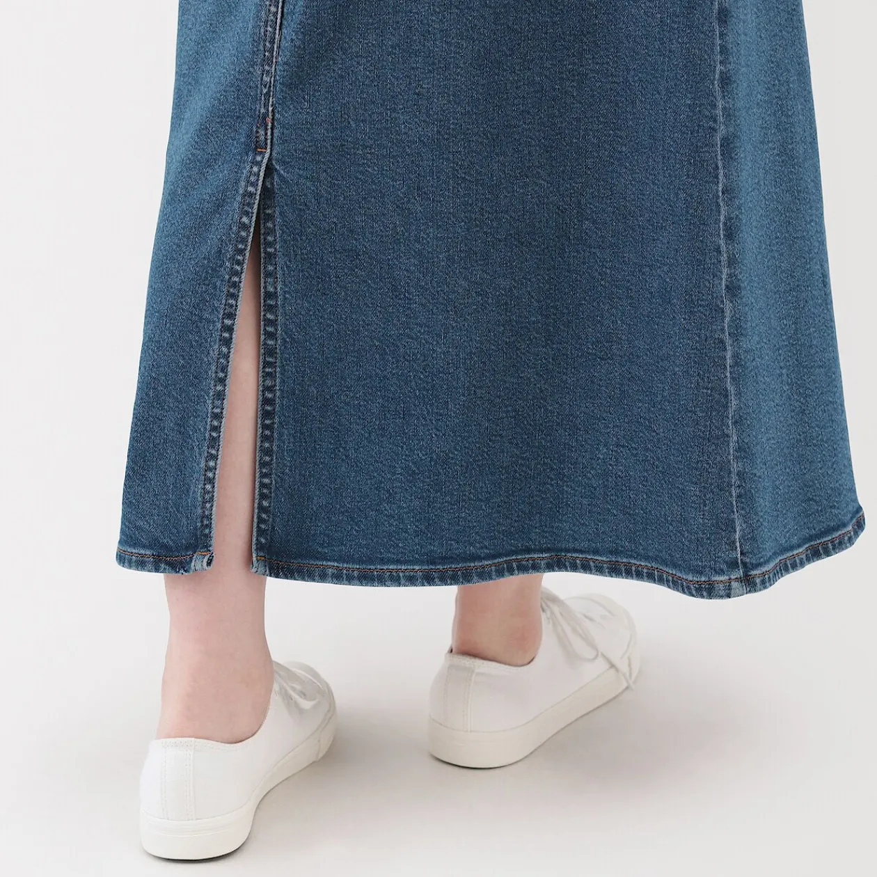 Pantalons, Jupes Et Shorts^Muji Jupe trapèze en denim extensible pour femme