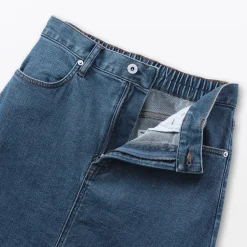 Pantalons, Jupes Et Shorts^Muji Jupe trapèze en denim extensible pour femme