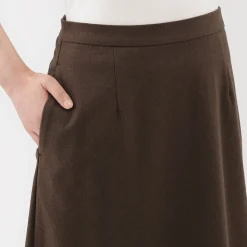 Pantalons, Jupes Et Shorts^Muji Jupe évasée en stretch brossé pour femme