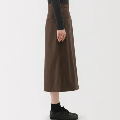 Pantalons, Jupes Et Shorts^Muji Jupe évasée en stretch brossé pour femme