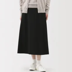 Pantalons, Jupes Et Shorts^Muji Jupe évasée en stretch brossé pour femme