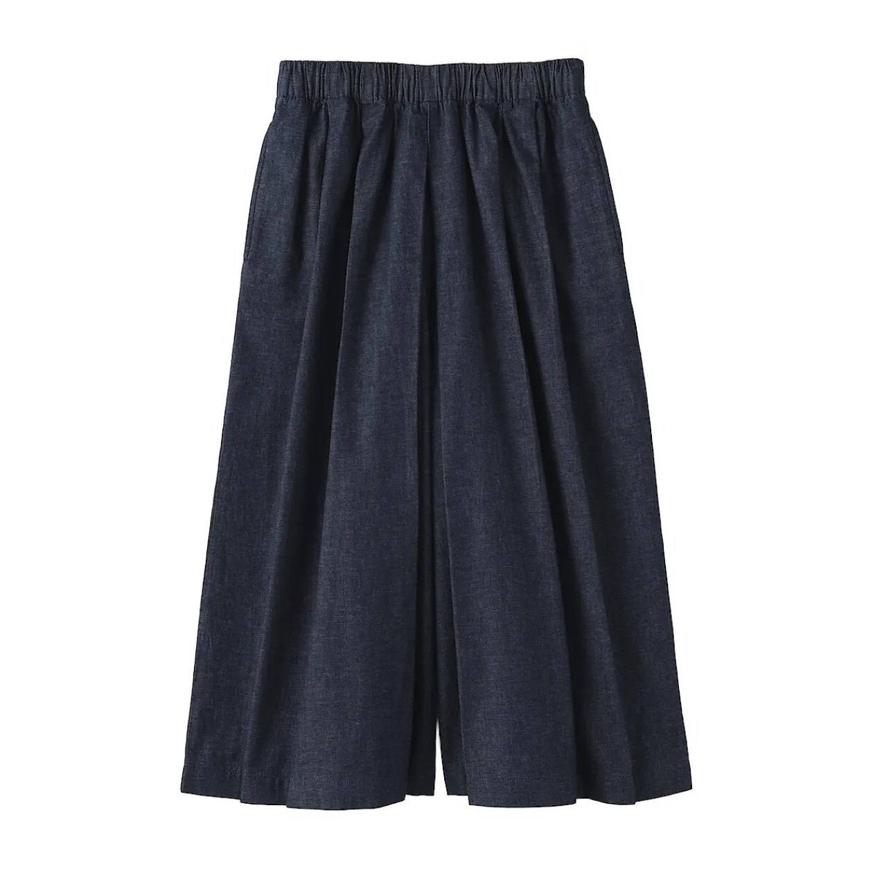 Pantalons, Jupes Et Shorts^Muji Jupe-culotte légère en denim de kapok mélangé pour femme Bleu Marine
