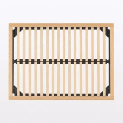 Lits^Muji Lit plateforme double en chêne