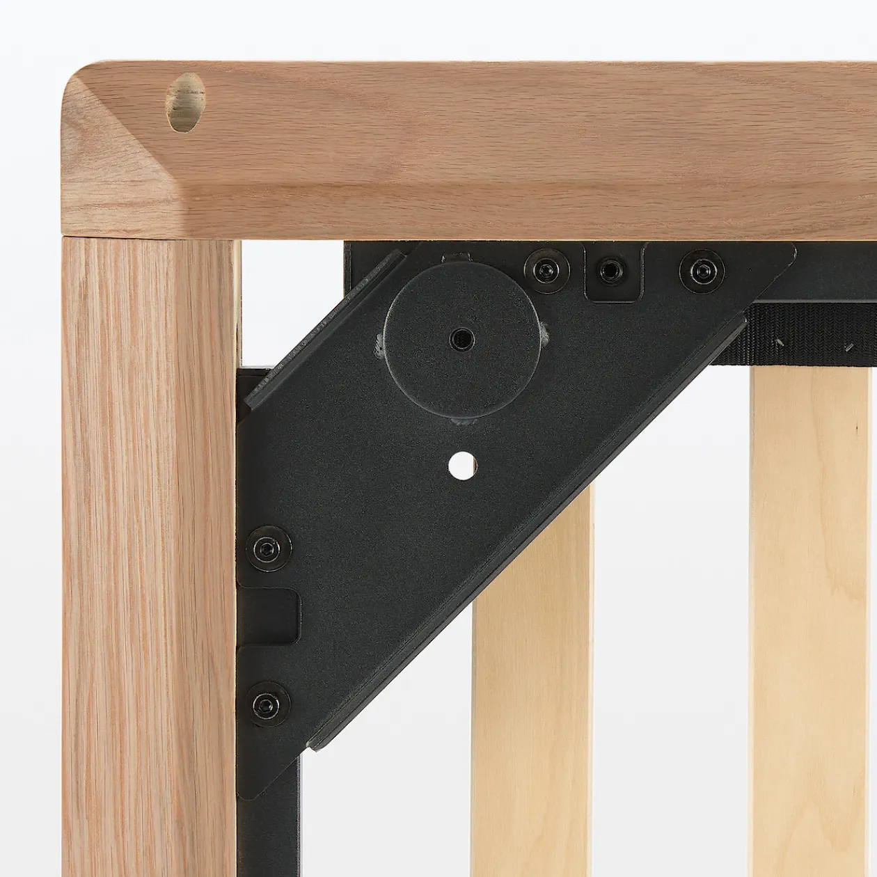 Lits^Muji Lit plateforme large double en noyer