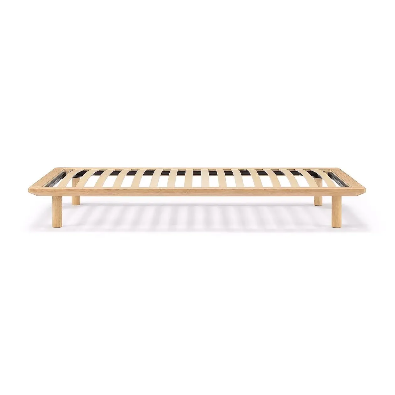 Lits^Muji Lit plateforme simple en chêne