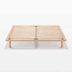 Lits^Muji Lit plateforme super king en chêne
