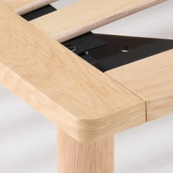 Lits^Muji Lit plateforme super king en chêne