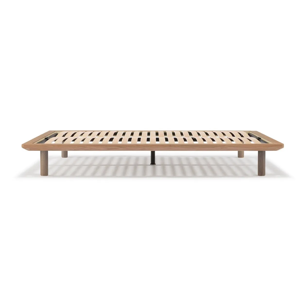 Lits^Muji Lit plateforme super king en noyer