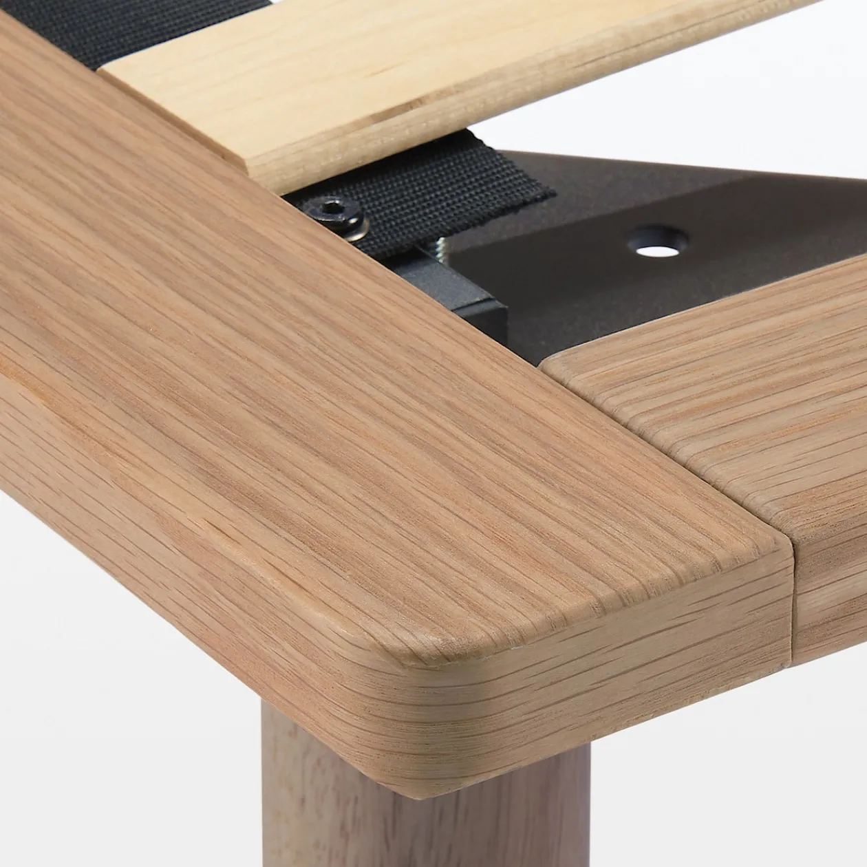 Lits^Muji Lit plateforme super king en noyer