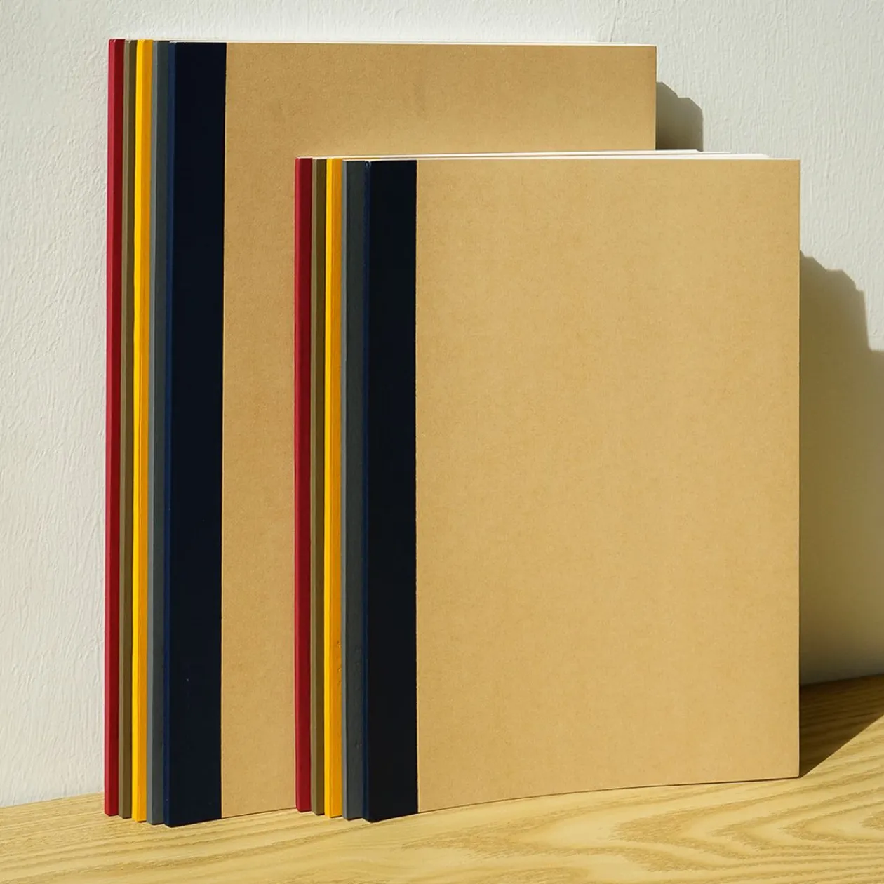 Cahiers À Lignes^Muji Lot de 5 carnets en papier d`arbres de plantation (A4)