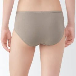 Sous‐Vêtements^Muji Lot de 3 culottes de bain en fil recyclé pour femme Abricot