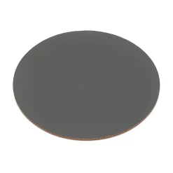 Linge De Table^Muji Lot de 4 dessous de verre en cuir recyclé, Gris Cendré