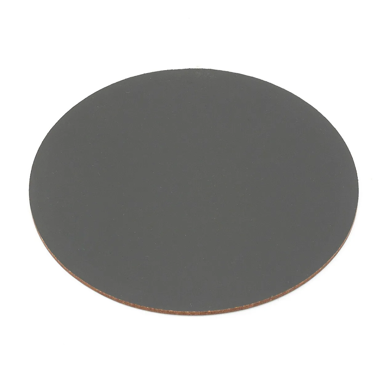 Linge De Table^Muji Lot de 4 dessous de verre en cuir recyclé, Gris Cendré